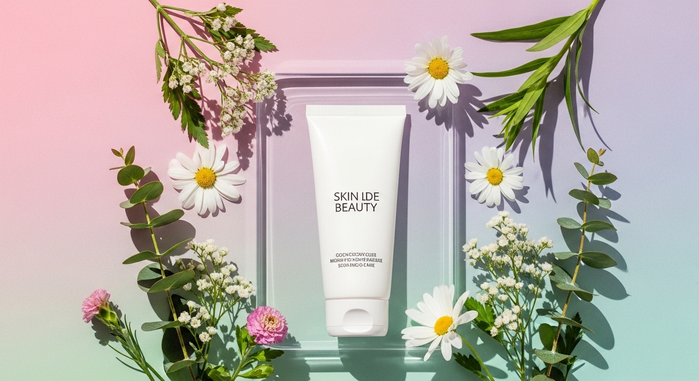 Skincare product content concept for an e-commerce launch